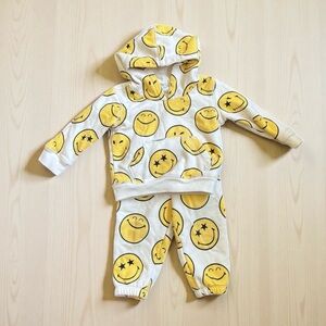 Gap x Smileyworld Graphic Hoodie and Jogger Set